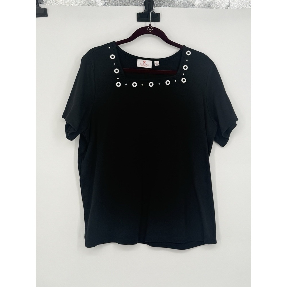 Quacker Factory Women's Short Sleeve XL